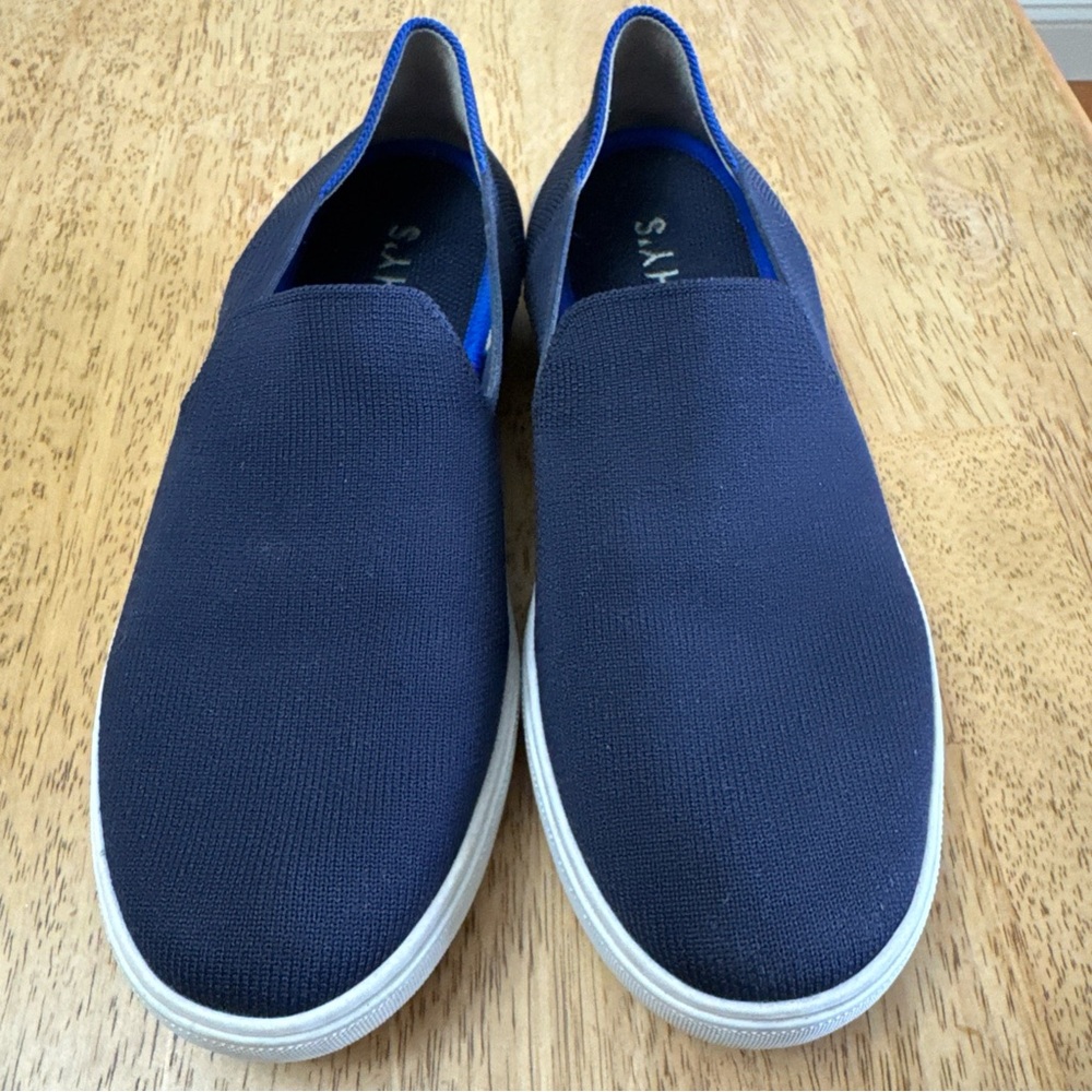 Rothy’s The Sneaker Slip On Navy Sneakers size 8.5 - Picture 2 of 9